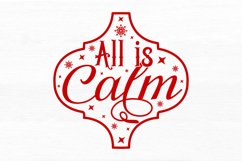 All is calm SVG, Arabesque Christmas SVG Design Product Image 2