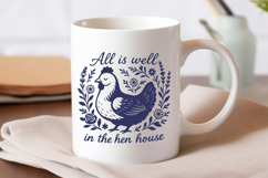 All Is Well in the Hen House SVG PNG | Peaceful Chicken Coop Product Image 3