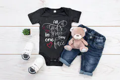 All Of God's Grace In One Tiny Face Svg, Baby Shower Png Product Image 2