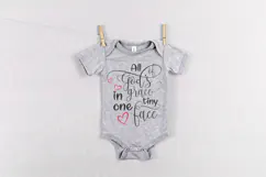 All Of God's Grace In One Tiny Face Svg, Baby Shower Png Product Image 3