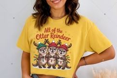All Of The Otter Reindeer PNG, Christmas Otters Png, Funny Product Image 3