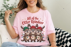 All Of The Otter Reindeer PNG, Christmas Otters Png, Funny Product Image 4