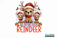 All of the otter reindeer Sublimation PNG Product Image 1