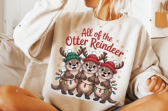 All Of The Otter Reindeer PNG, Christmas Otters Png, Funny Product Image 6