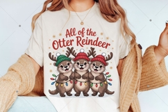 All Of The Otter Reindeer PNG, Christmas Otters Png, Funny Product Image 2