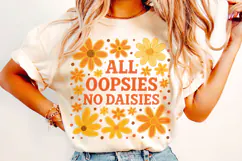 All Oopsies No Daisies PNG, Boho Flowers Png, Wildflowers Product Image 1