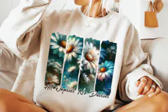 All Oopsies No Daisies PNG, Boho Flowers Png, Brushstroke Product Image 1