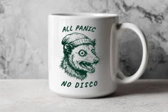 Funny Opossum SVG for Sarcastic Shirts - All Panic No Disco Product Image 3