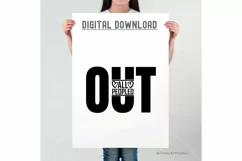 All Peopled Out SVG | Funny Mom SVG PNG | Sarcastic SVG File Product Image 4