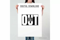 All Peopled Out SVG | Mom Life SVG PNG | Funny Sarcastic SVG Product Image 3