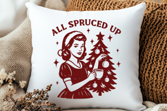 Retro Christmas Quotes SVG PNG Bundle, Funny Holiday Sayings Product Image 11