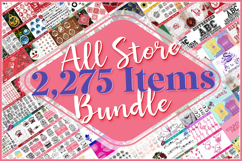 The All Store Bundle with 2,275 SVG Files and Fonts Product Image 1