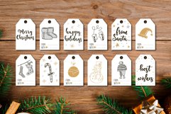 Christmas Tags Bundle | Print and Cut Gift Stickers Product Image 5