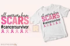 Breast Cancer SVG Retro T-shirt Design, Breast Cancer PNG Product Image 3