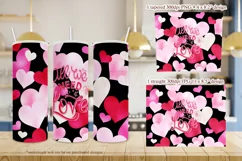 All We Need is Love 20oz Valentine Tumbler Two Designs Product Image 3