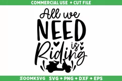 All we need is riding SVG | Scooter SVG | Vespa SVG Product Image 1