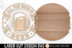 All You Need Is Beer Mug Laser Cut SVG Product Image 2