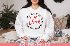All you need is love SVG, Valentine&#039;s Day SVG, PNG Product Image 1