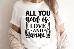 wine gift, all you need is wine, all you need is love, drinking wine, wine lover gift, love wine, wine wall art, wine art, wineglass