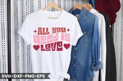 All you need is love - Valentine's Day Retro Design Product Image 1