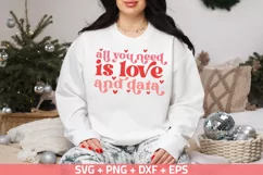 All You Need is Love and Data SVG PNG, Valentine's Day Shirt Product Image 1