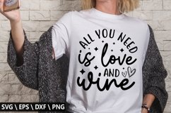All you need is love and wine SVG - Kids Valentine Design Product Image 1