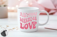 All You Need Is Love SVG, Retro Valentine's Day SVG Product Image 5