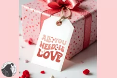 All You Need Is Love SVG, Retro Valentine's Day SVG Product Image 2