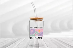 All You Need Is Love SVG, Boho Floral Quote SVG Design Product Image 2