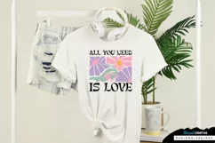 All You Need Is Love SVG, Boho Floral Quote SVG Design Product Image 1