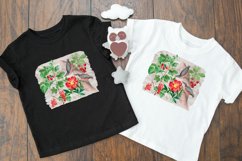 Vintage Floral Sublimation | Flowers and Bird Sublimation Product Image 3