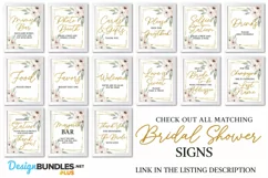 Love Is Sweet, Floral Bridal Shower, Fun Bridal Sign,BSS-PLU Product Image 2