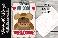 All Dogs Welcome SVG For Laser Cutting Product Image 1