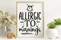allergic to mornings, not a morning person, funny, Allergic To Mornings, mornings, Mug, gift for boss, Allergic to Mornings, allergic to morning