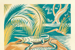 20 Pleasant Prints from A Jungle Picnic | Vintage Images Product Image 3