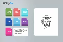 Allow Happiness To radiate Your Soul | The Happiness Quotes Product Image 2