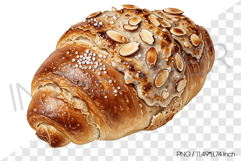 Almond Salt Bread PNG Clipart Dessert Watercolor Illust Product Image 1