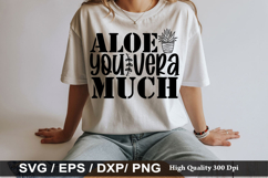 Aloe You Vera Much - House Plant SVG Design Product Image 1