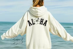 Aloha SVG - Retro Summer Beach Shirt SVG - Hawaiian Flower Product Image 3