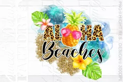 Aloha beaches png, tropical sublimation design Product Image 4