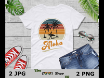 Aloha Png, Aloha Png Cut File, Hawaii Png, Aloha Retro Png Product Image 3