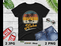 Aloha Png, Aloha Png Cut File, Hawaii Png, Aloha Retro Png Product Image 2
