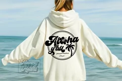 Aloha Y'all SVG - Retro Summer Beach Shirt SVG - Hawaiian Product Image 3