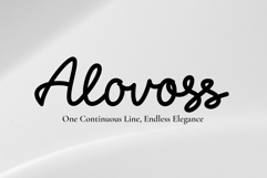 Alovoss - Elegant Monoline Script Font Product Image 1