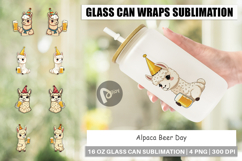 Glass Can Alpaca Beer Day Product Image 1