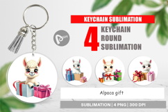 Keychain Alpaca Gift Product Image 1