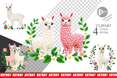 Alpaca Embroidery Clipart Product Image 1