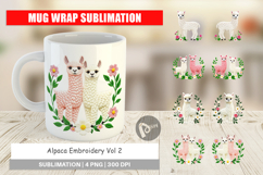 Mug Wrap Alpaca Embroidery Product Image 1