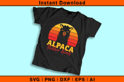 Funny Alpaca Nother Bowl SVG Retro Animal Design Product Image 2