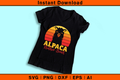 Funny Alpaca Nother Bowl SVG Retro Animal Design Product Image 3